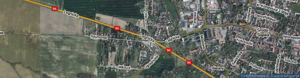 Zdjęcie satelitarne Legnicka ul.